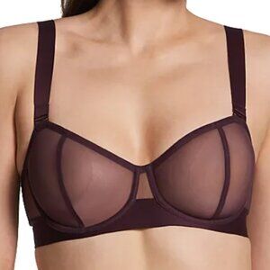 DKNY Sheer  Convertible Strapless Bra,  Black , Size 32C